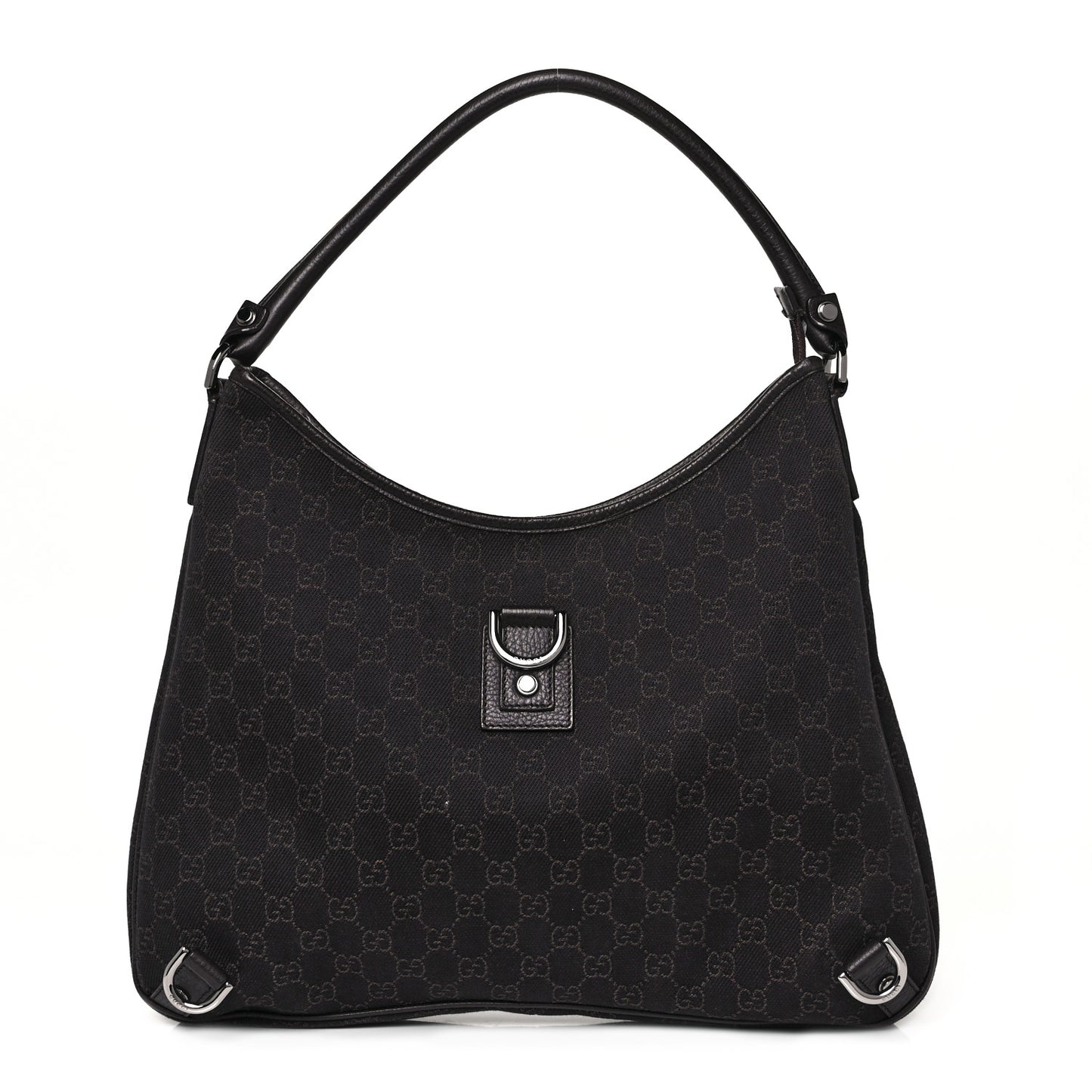 Denim Monogram Abbey D Ring Hobo Brown