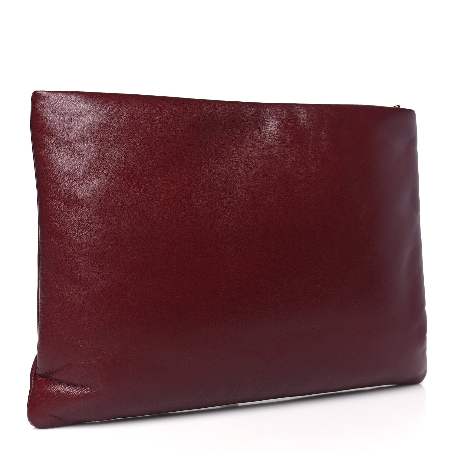 Saint Laurent Lambskin Small Calypso Pouch Rouge Merlot 3 of 10