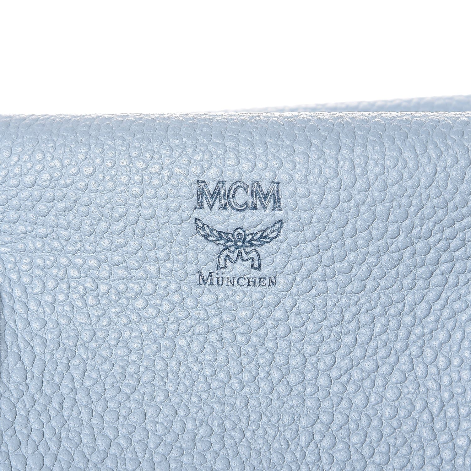 MCM Grained Calfskin Medium Milla Tote Sky Blue 6 of 7