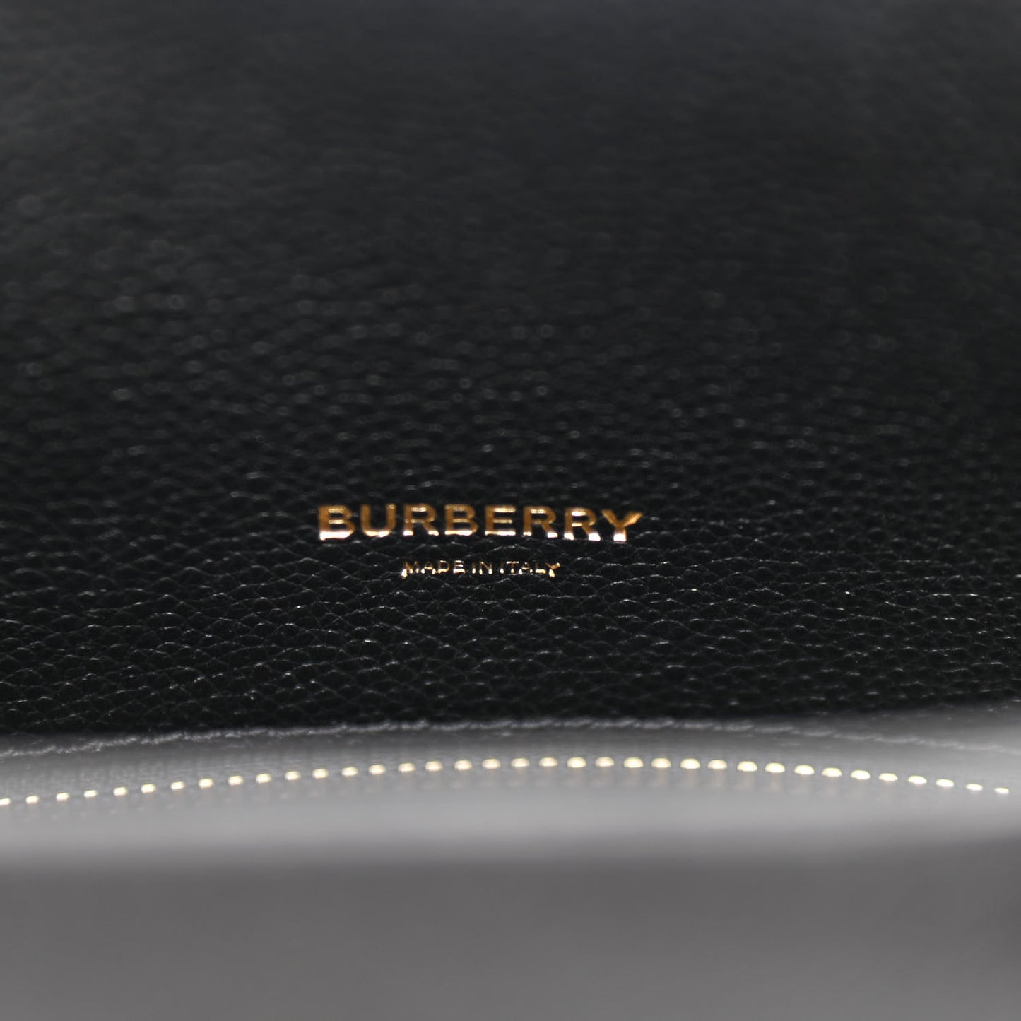Grainy Calfskin Mini Two Handle Title Bag Black