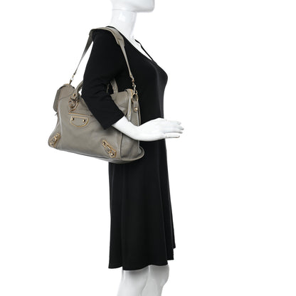 Balenciaga Chevre Gold Metallic Edge Hardware City Gris Taupe 2 of 11