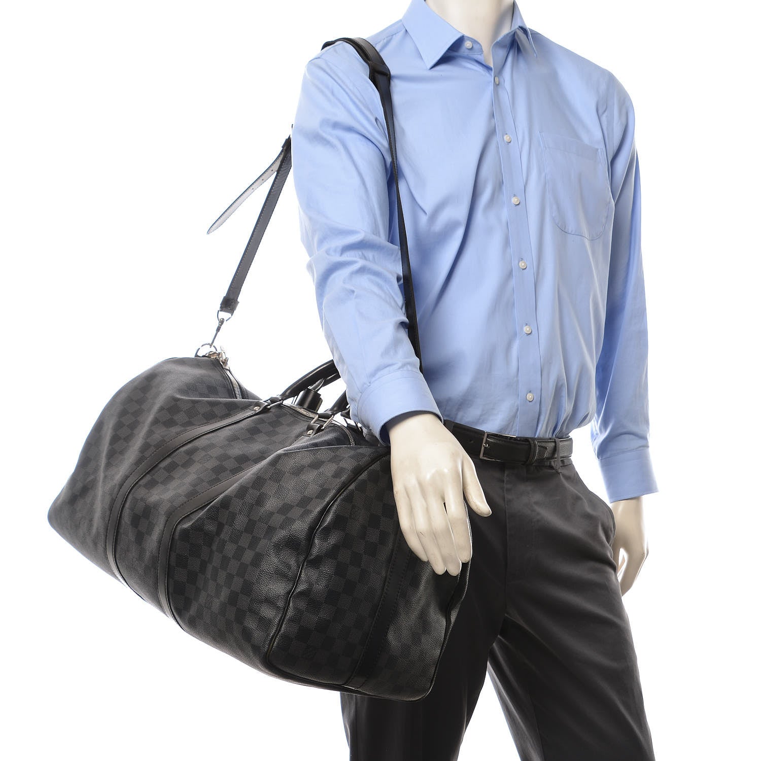 Louis Vuitton Damier Graphite Keepall Bandouliere 55 2 of 12