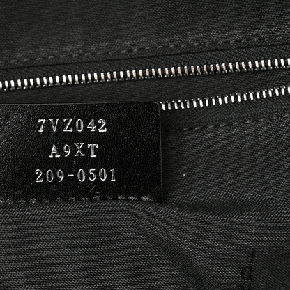 Fendi Glazed Fabric Nylon FF 1974 Diagonal Pouch Pocket Backpack Black Sunflower 7 of 10