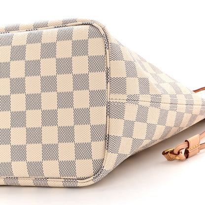 Louis Vuitton Damier Azur Neo Neverfull MM Rose Ballerine 9 of 9