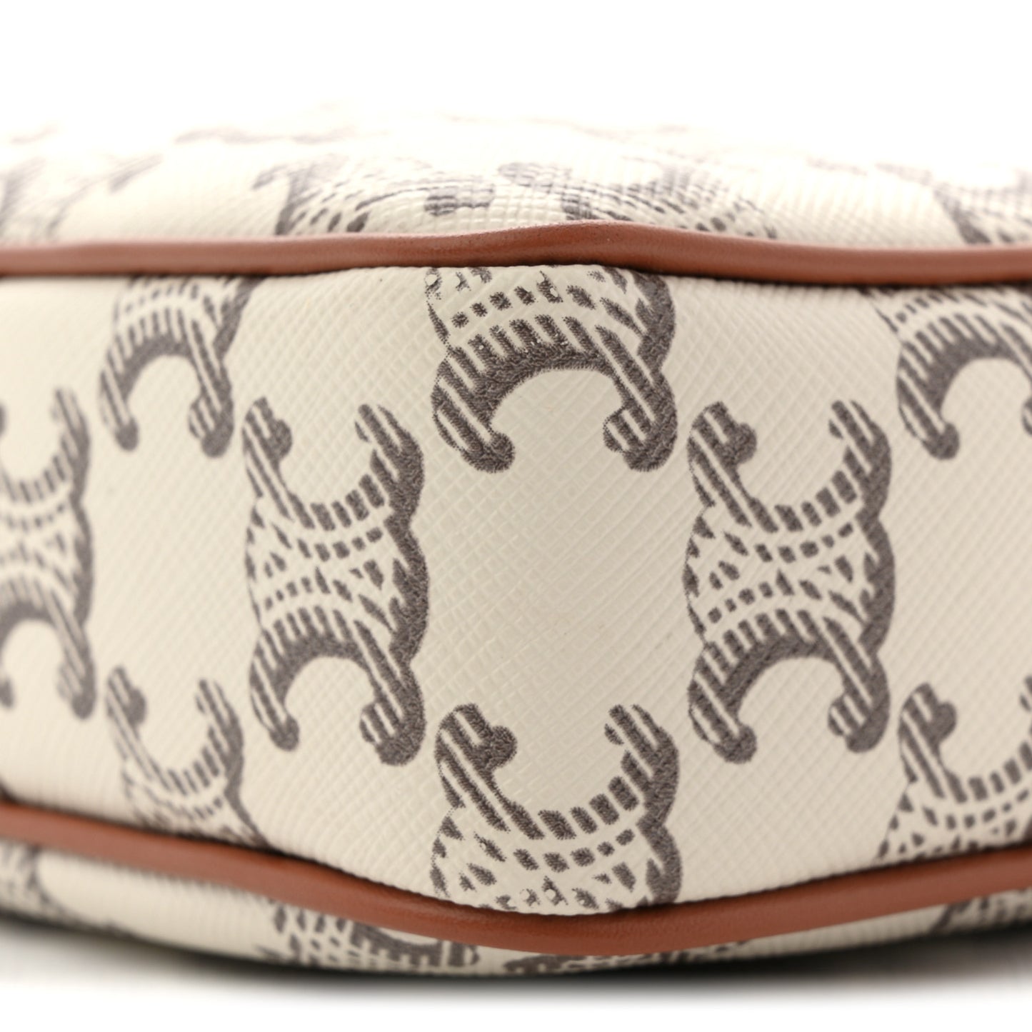 Triomphe Canvas Medium Messenger Bag Tan Ecru