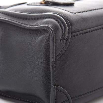 Celine Smooth Calfskin Nano Luggage Black 15 of 18