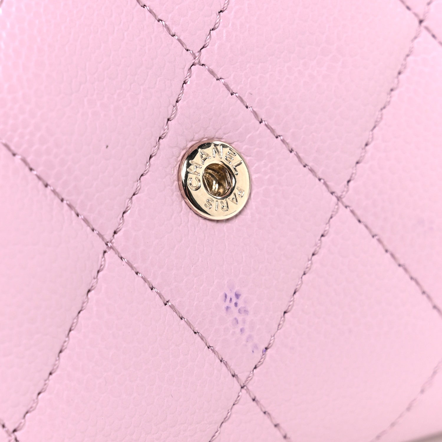 Chanel Caviar Quilted Compact Flap Wallet Light Pink 9 of 9