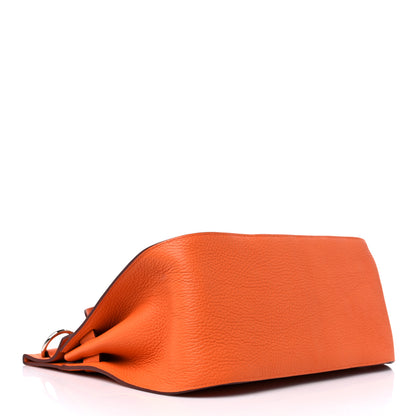 Hermes Taurillon Clemence Jypsiere 31 Orange 4 of 9