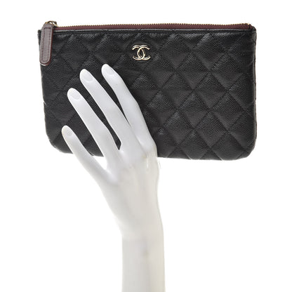 Chanel Caviar Quilted Small Pouch Black 2 of 8