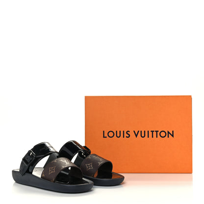 Louis Vuitton Monogram Sunbath Flat Mule Sandals 36 Black 11 of 11