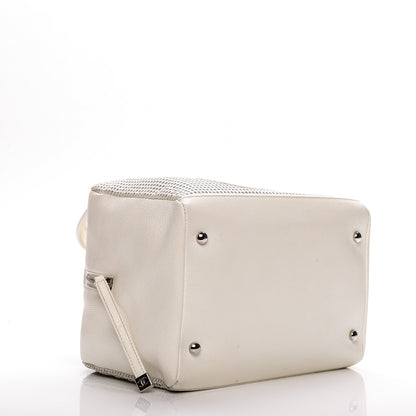 Chanel Caviar Perforated Bowler White 4 of 16