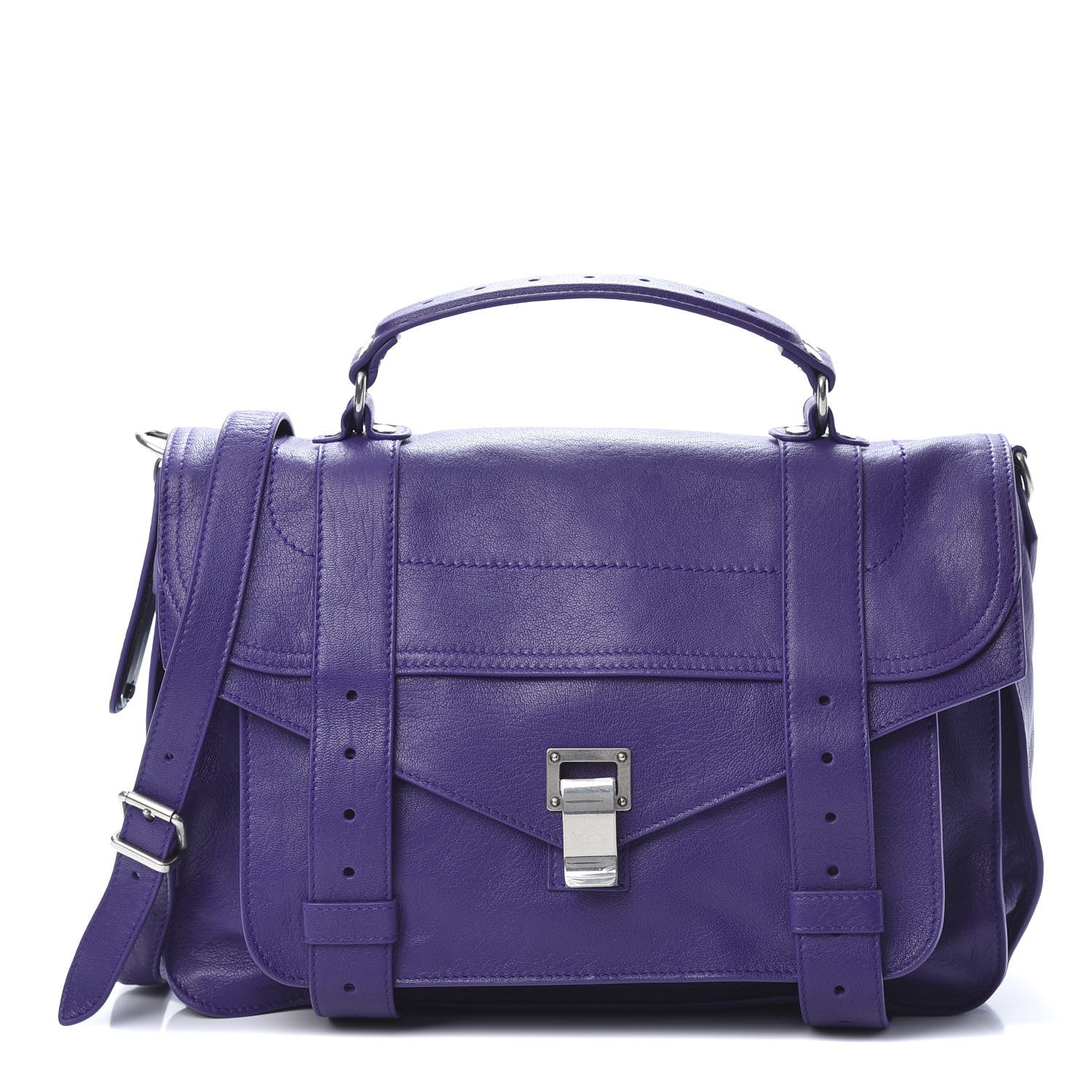 Proenza Schouler Lambskin Medium PS1 Satchel Amethyst 1 of 13