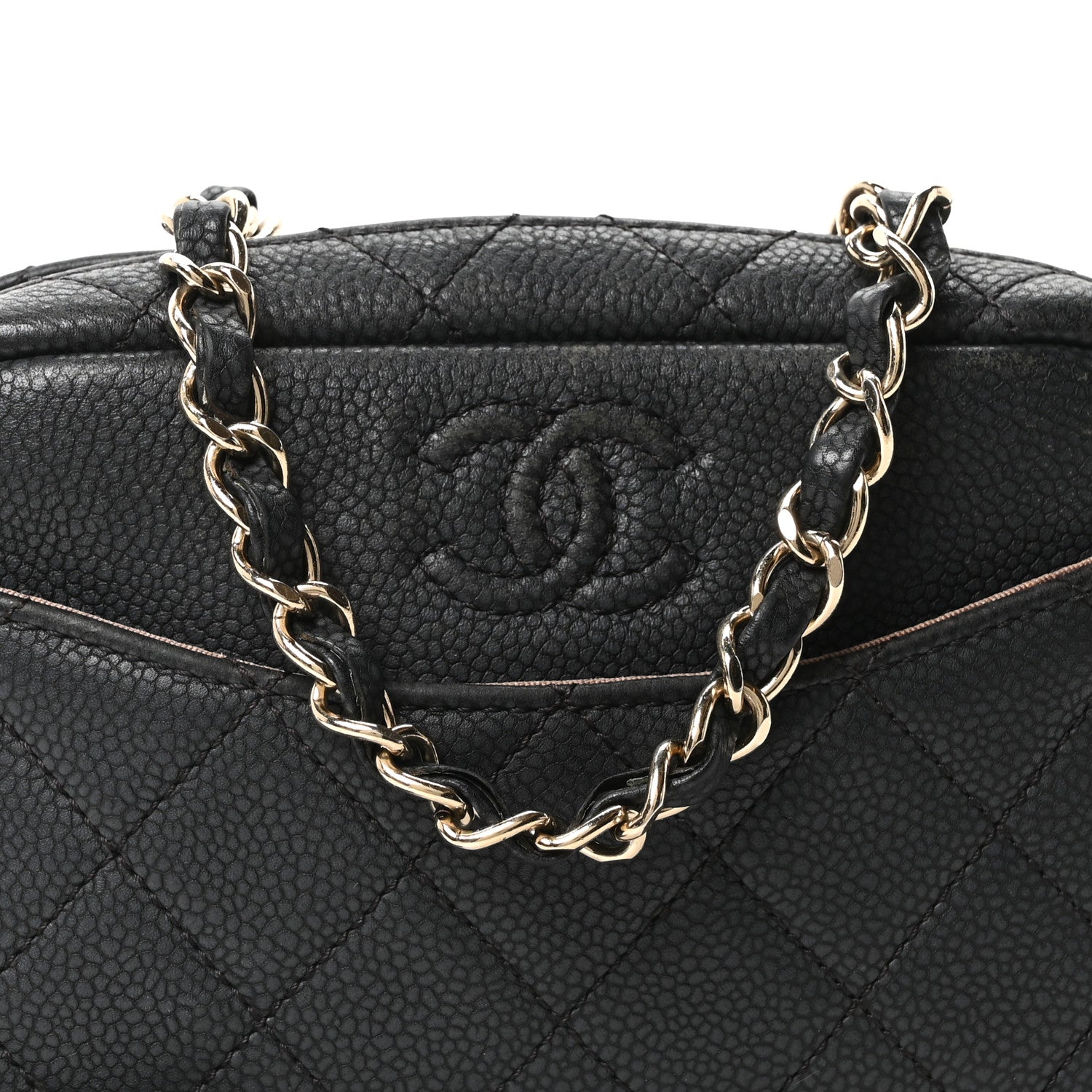 Chanel Iridescent Caviar Quilted Mini Coco Tassel Camera Case Black Black 8 of 10