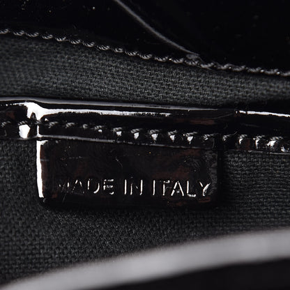 Burberry Patent Check Embossed Small Bilmore Tote Black 6 of 11