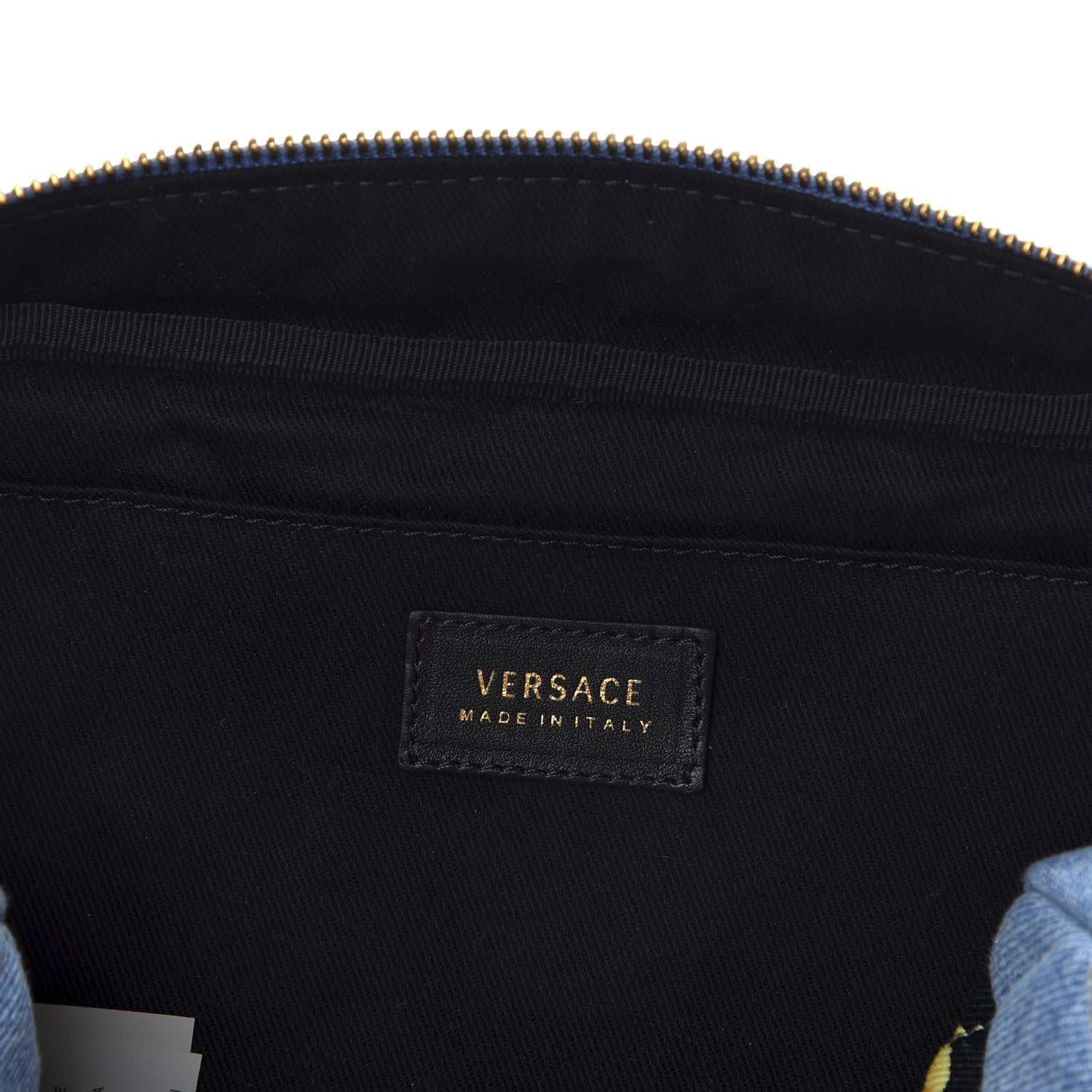 Versace Denim Barocco Printed Icon Camera Bag Dusk Blue Multicolor 8 of 9