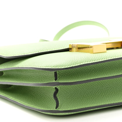 Hermes Epsom Constance 18 Vert Criquet 9 of 10