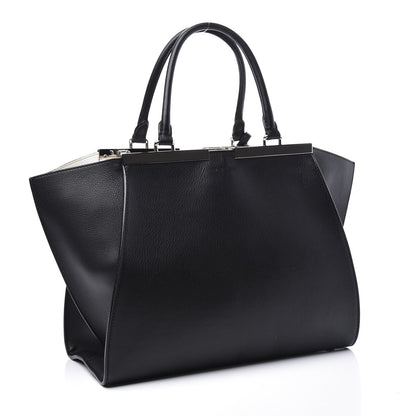Fendi Vitello Dolce Shiny Nappa Petite 3Jours Tote Black 2 of 13