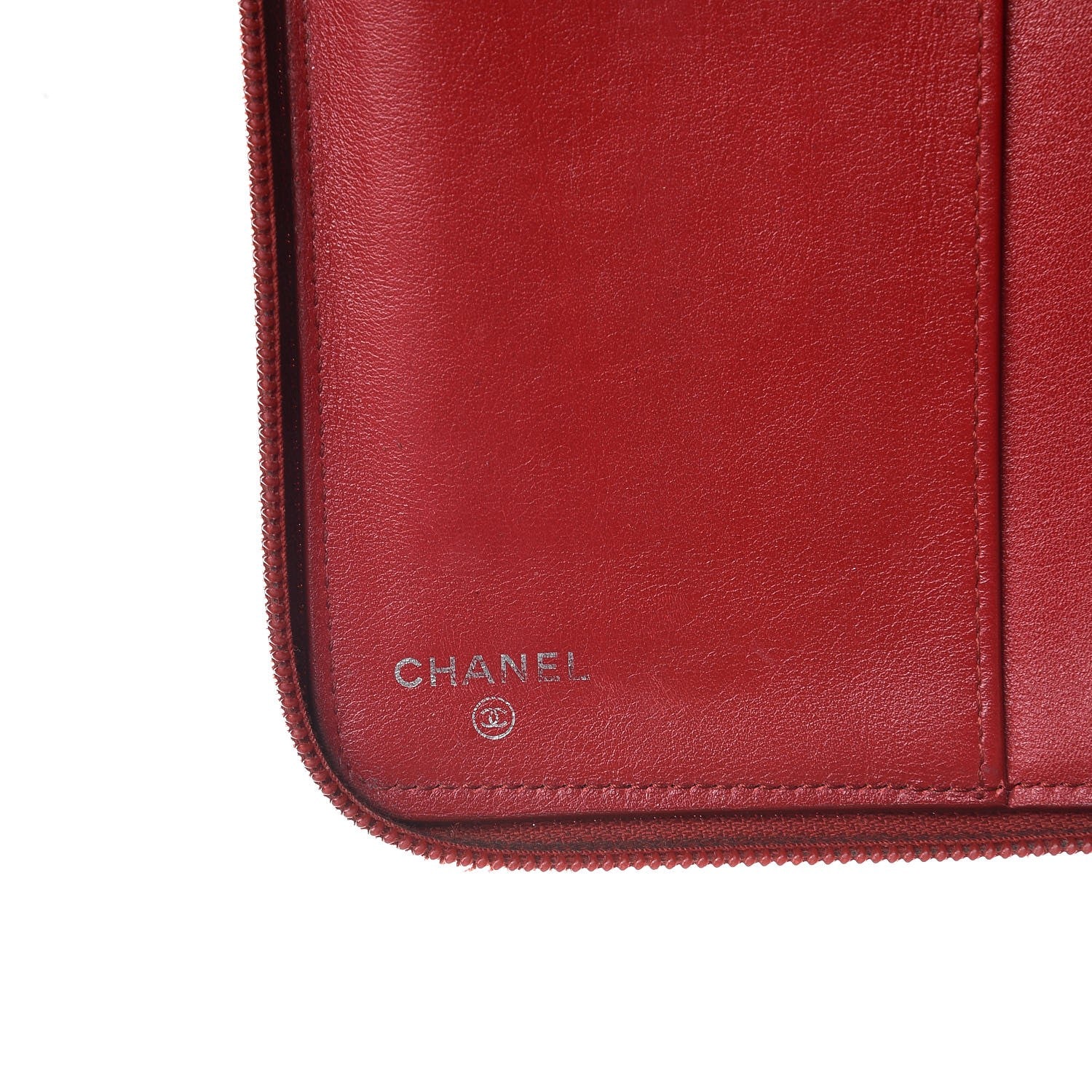 Chanel Caviar Large CC Timeless Zip Around Organizer Wallet Red 18 of 19