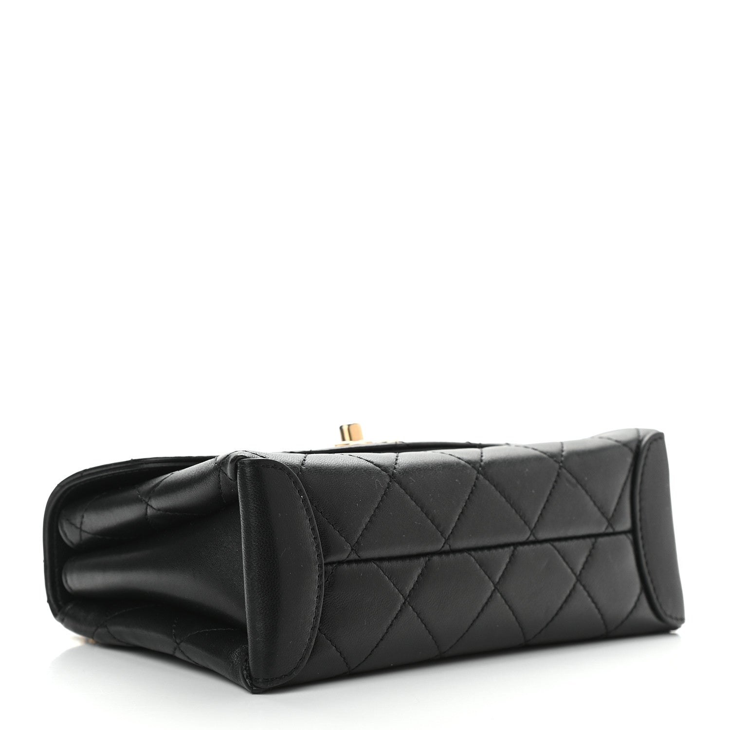 Chanel Lambskin Quilted Mini Trendy Spirit Top Handle Flap Black 4 of 10