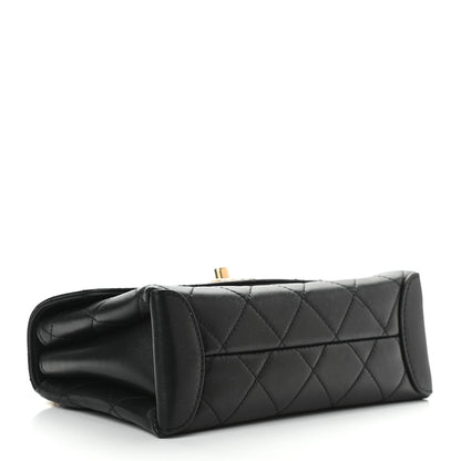 Chanel Lambskin Quilted Mini Trendy Spirit Top Handle Flap Black 4 of 10