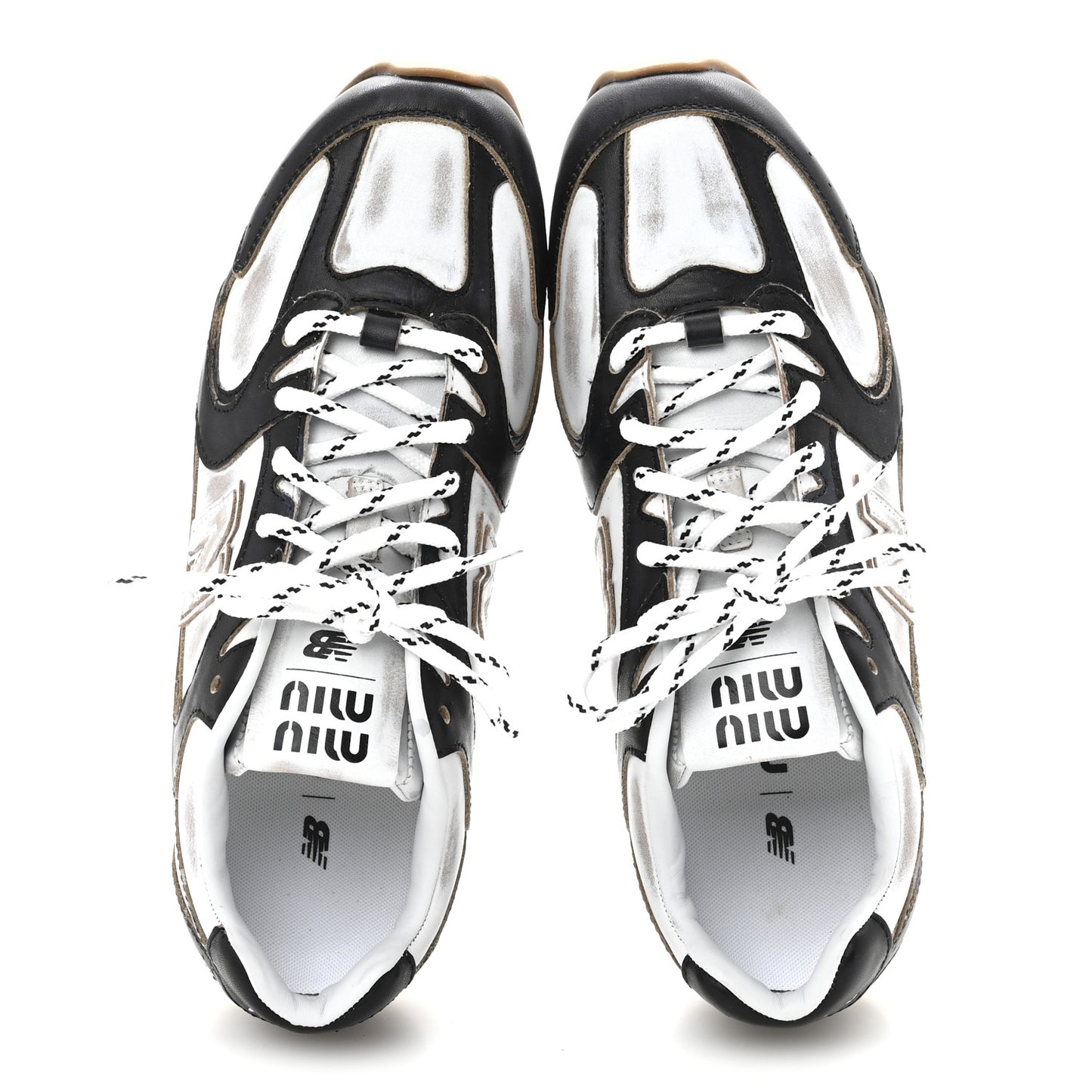 X NEW BALANCE Vitello Deco Bicolor 530 SL Sneakers 37.5 Black White