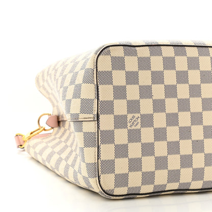 Louis Vuitton Damier Azur Neonoe MM Eau De Rose 7 of 14