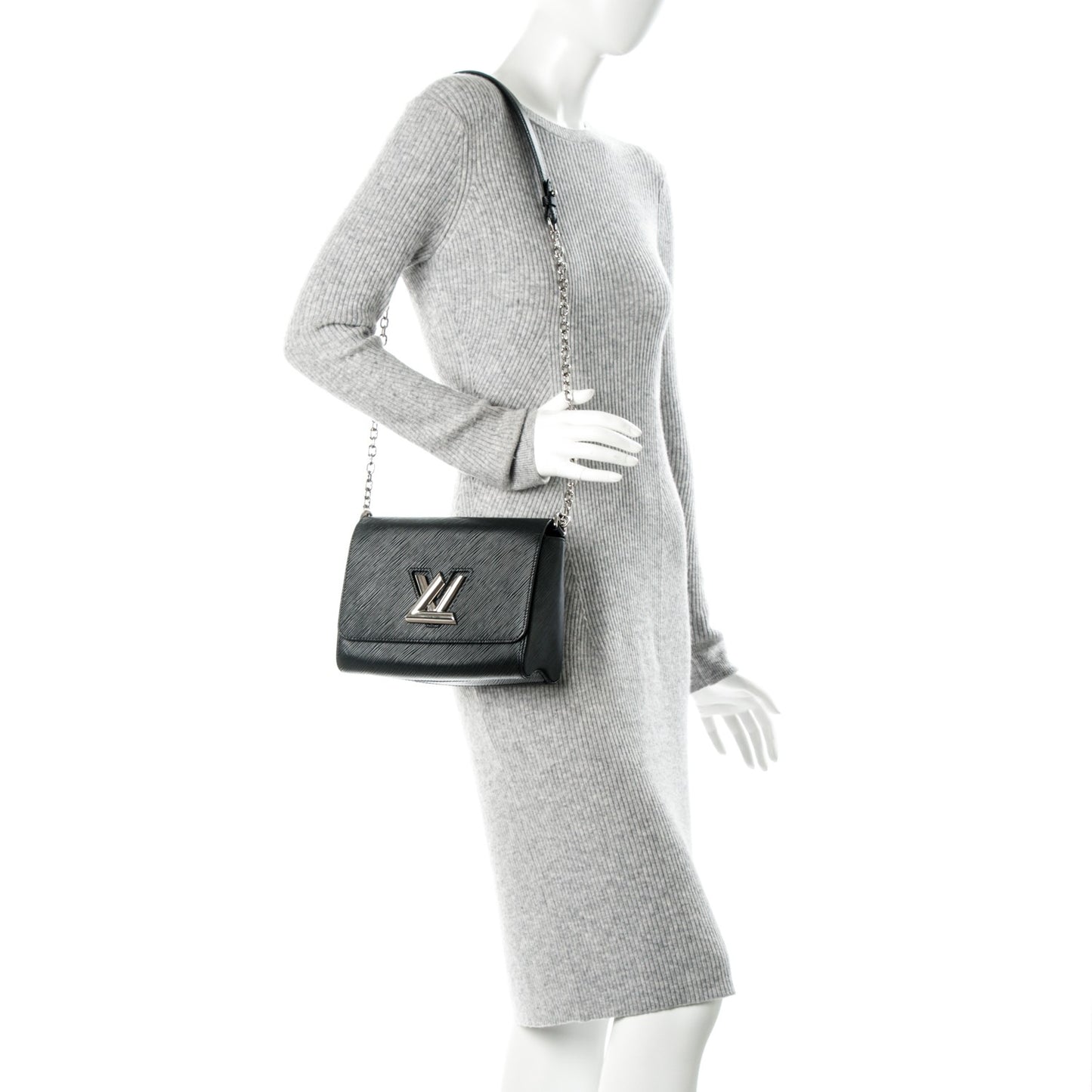 Epi Twist Shoulder Bag MM Black