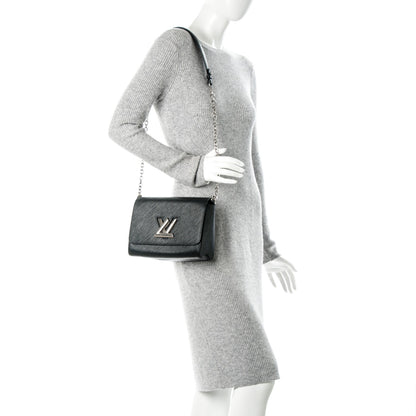Louis Vuitton Epi Twist Shoulder Bag MM Black 2 of 7