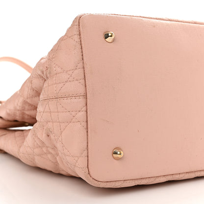 Christian Dior Coated Canvas Cannage Medium Panarea Tote Rosato 9 of 13