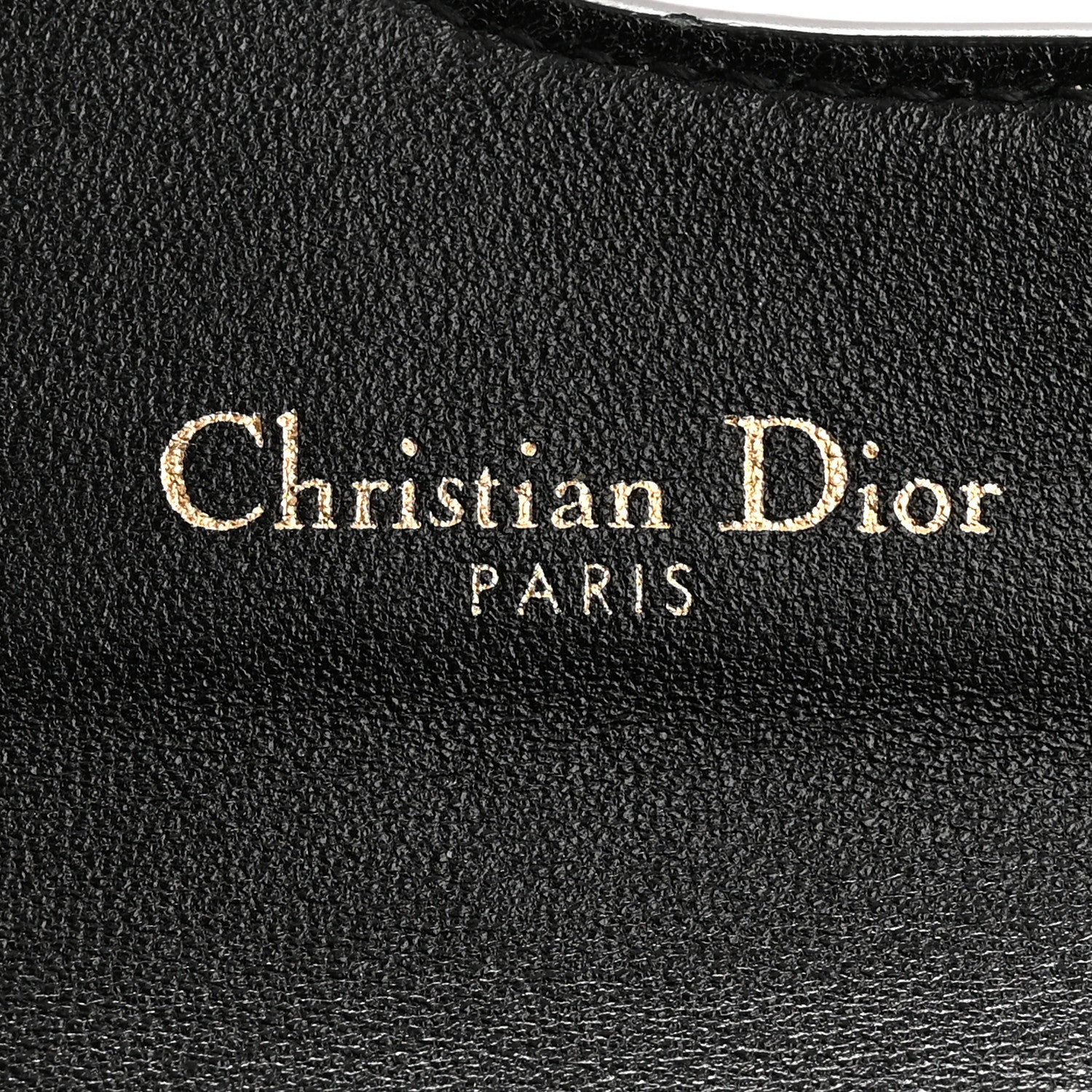 Christian Dior Grained Calfskin Saddle Card Holder Black 6 of 10