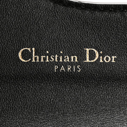 Christian Dior Grained Calfskin Saddle Card Holder Black 6 of 10