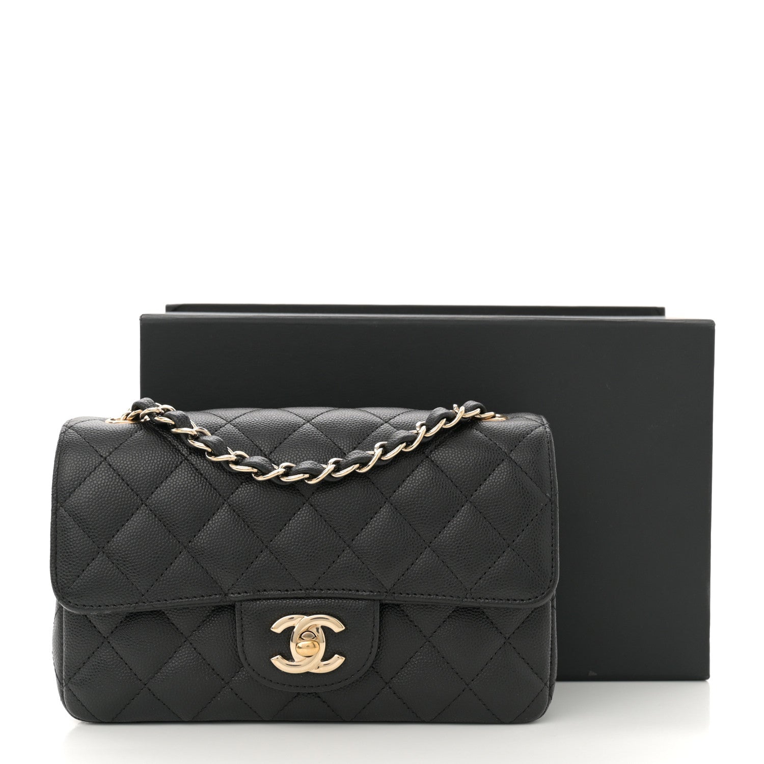 Chanel Caviar Quilted Mini Rectangular Flap Black 11 of 11