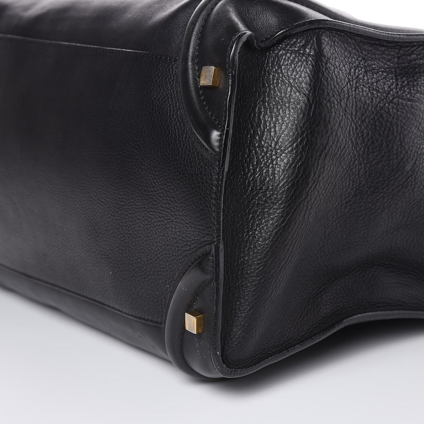 Grained Calfskin Medium Luggage Black