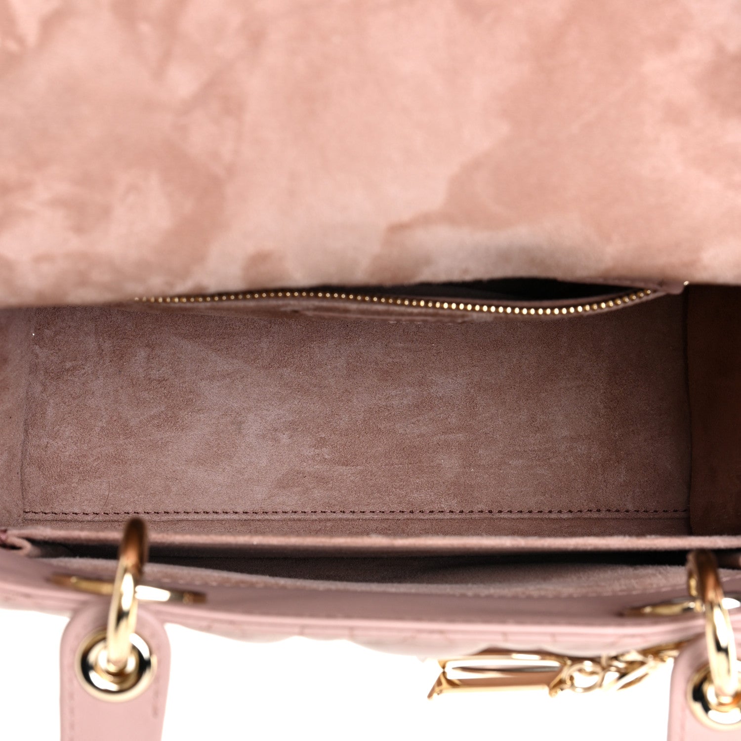 Christian Dior Lambskin Cannage Medium Lady Dior Bois de Rose 5 of 9