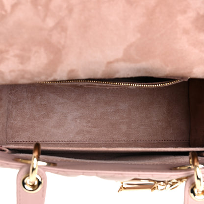 Christian Dior Lambskin Cannage Medium Lady Dior Bois de Rose 5 of 9