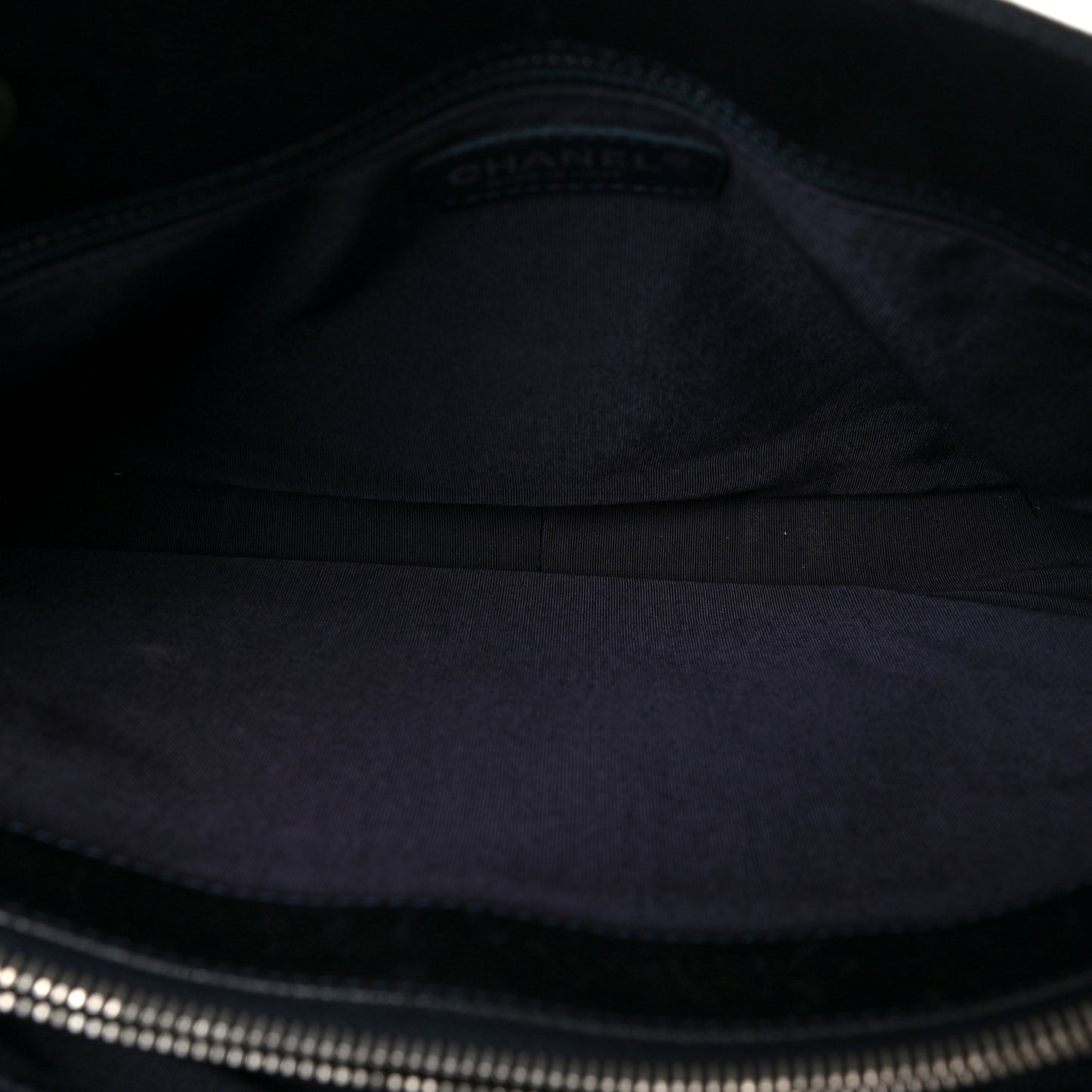 Caviar Quilted Grand Shopping Tote GST Dark Navy Blue