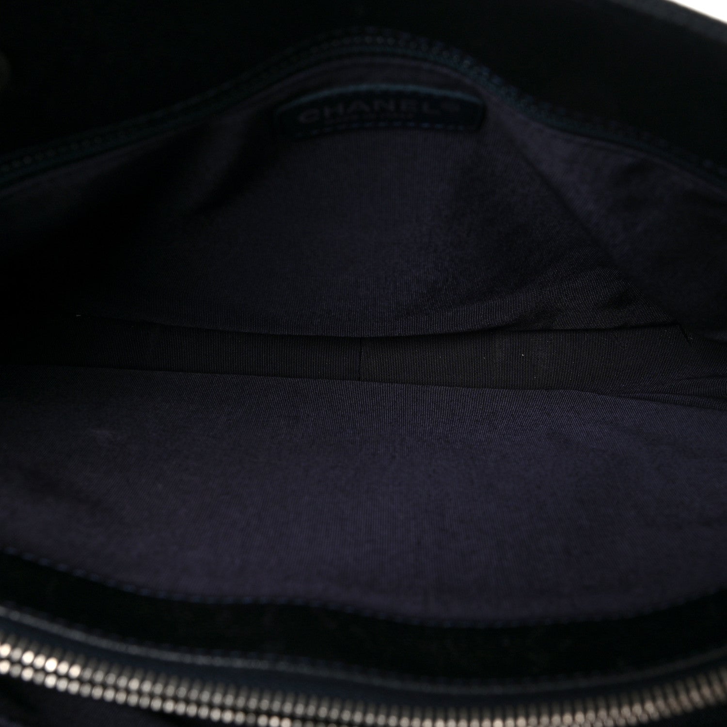 Chanel Caviar Quilted Grand Shopping Tote GST Dark Navy Blue 5 of 8