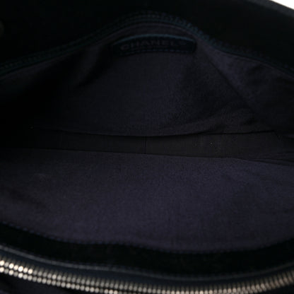 Chanel Caviar Quilted Grand Shopping Tote GST Dark Navy Blue 5 of 8