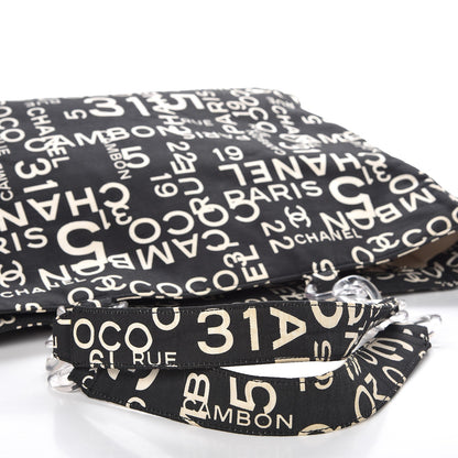 Chanel Canvas 31 Rue Cambon Beach Tote Black 9 of 12