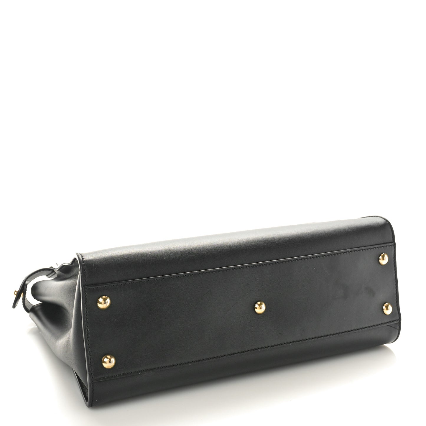 Vitello Seta Shiny Nappa Medium Peekaboo Iconic Satchel Black
