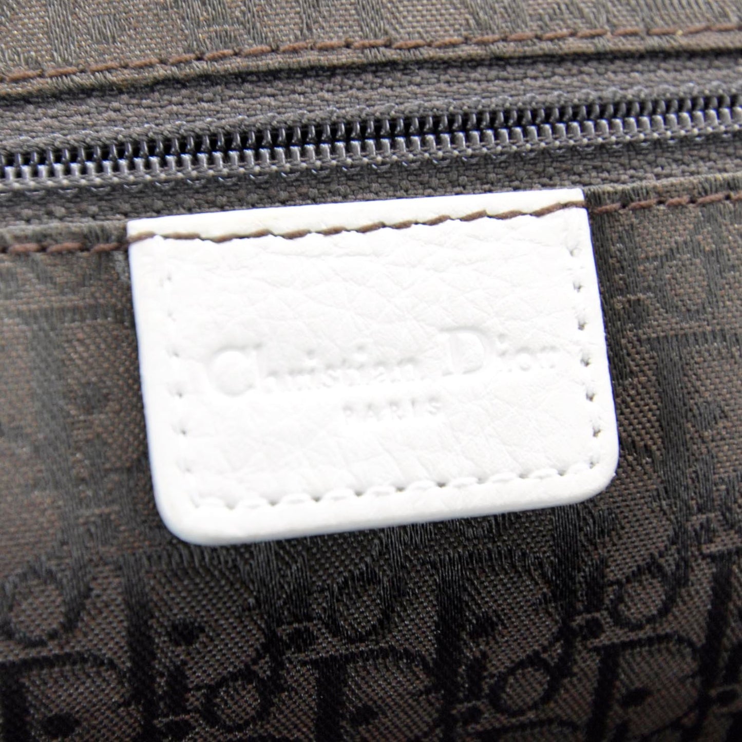 Leather Charm Satchel White
