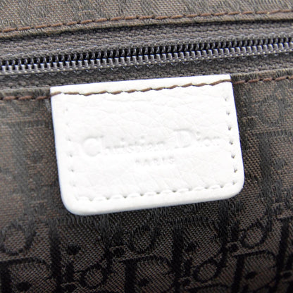 Christian Dior Leather Charm Satchel White 9 of 10