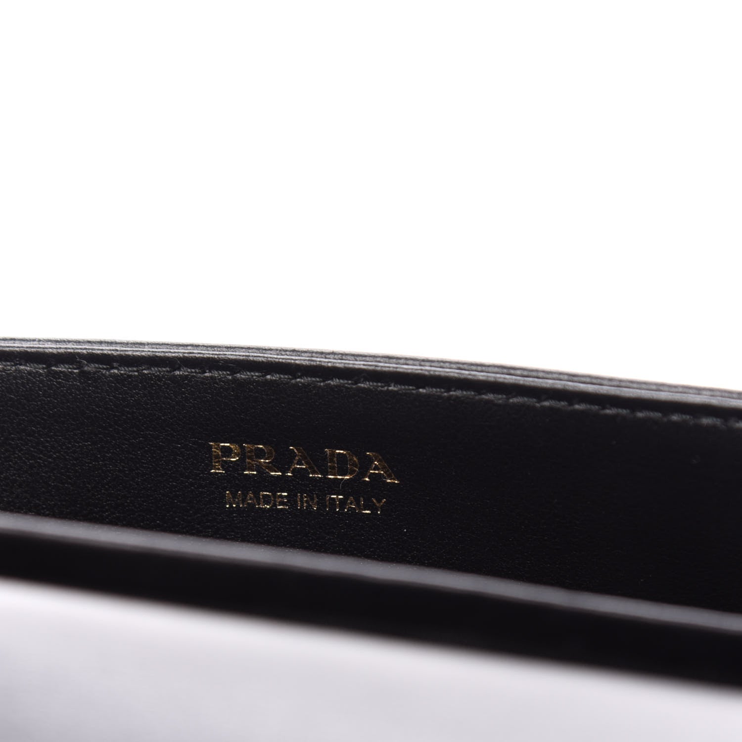 Prada Satin Cahier Chain Wallet Black 6 of 10
