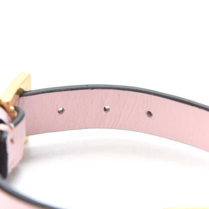 Valentino Garavani Calfskin VLogo Bracelet Pink 5 of 5