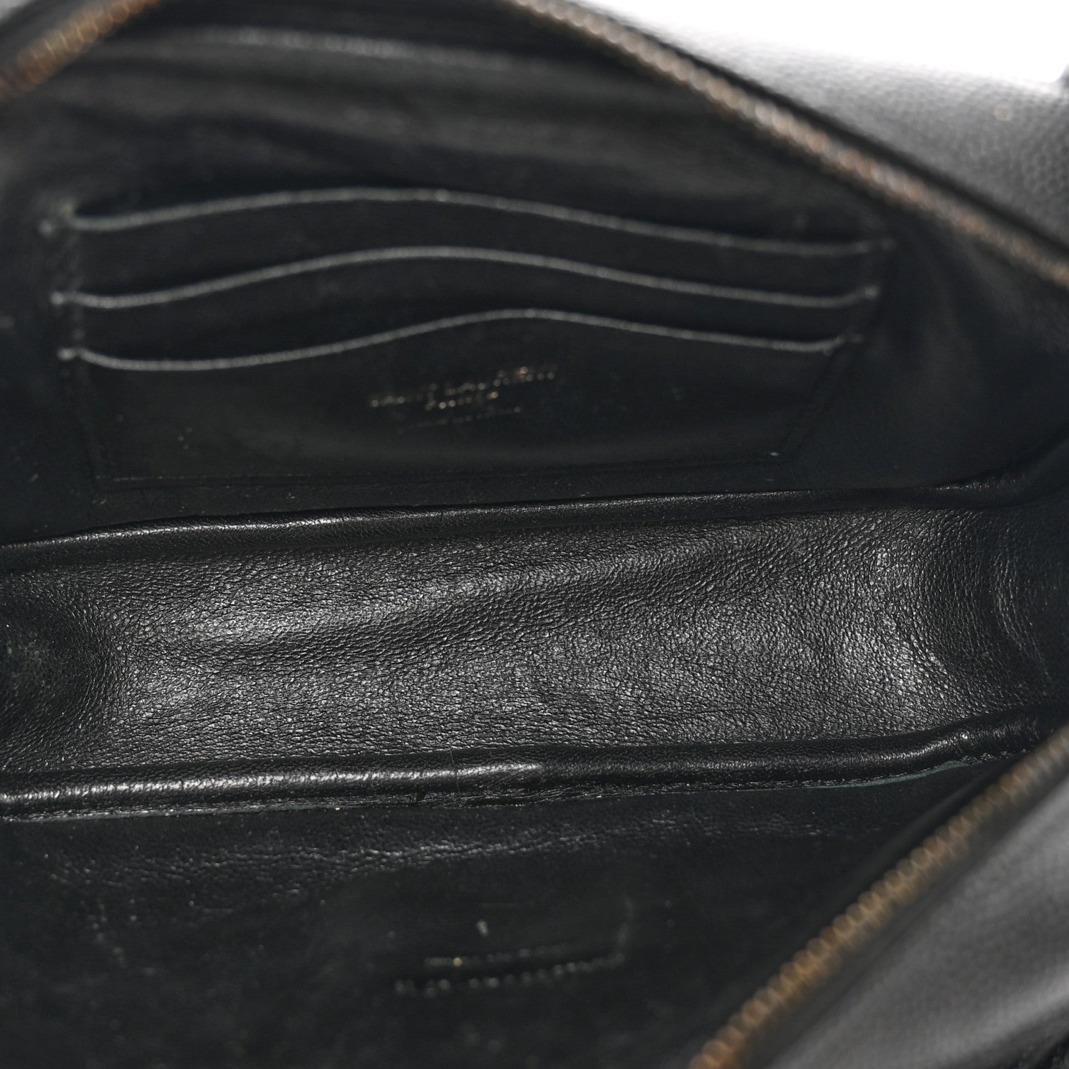 Saint Laurent Grain De Poudre Matelasse Monochrome Monogram Mini Lou Camera Bag Black 6 of 11