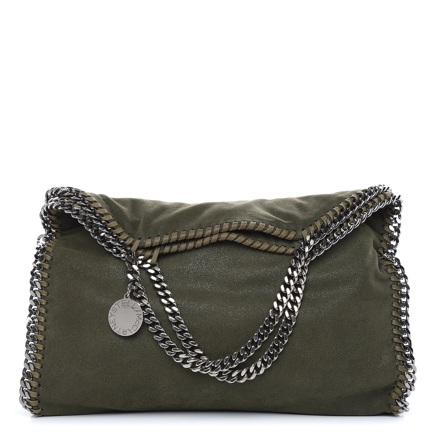 Stella McCartney Shaggy Deer Falabella Fold Over Tote Olive 1 of 9