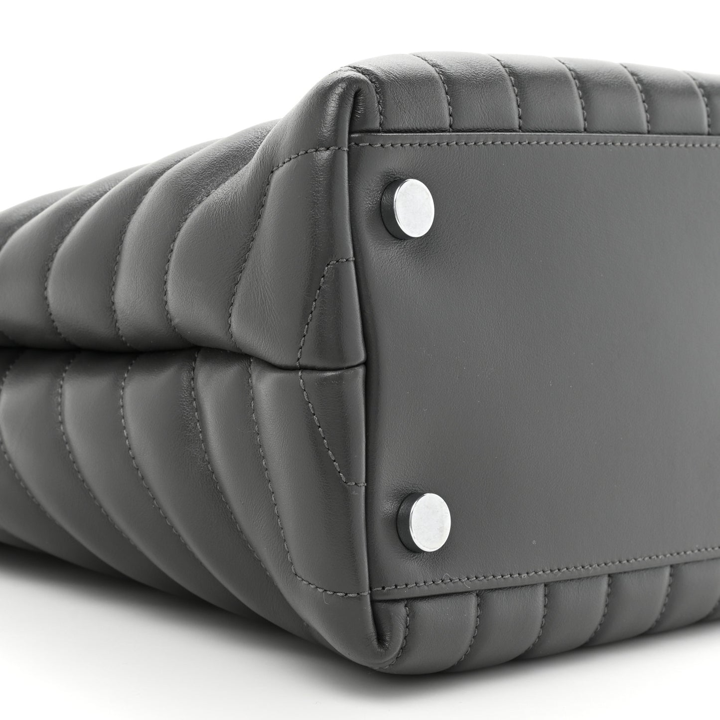 Calfskin Y Quilted Monogram Large Loulou Shopper Storm