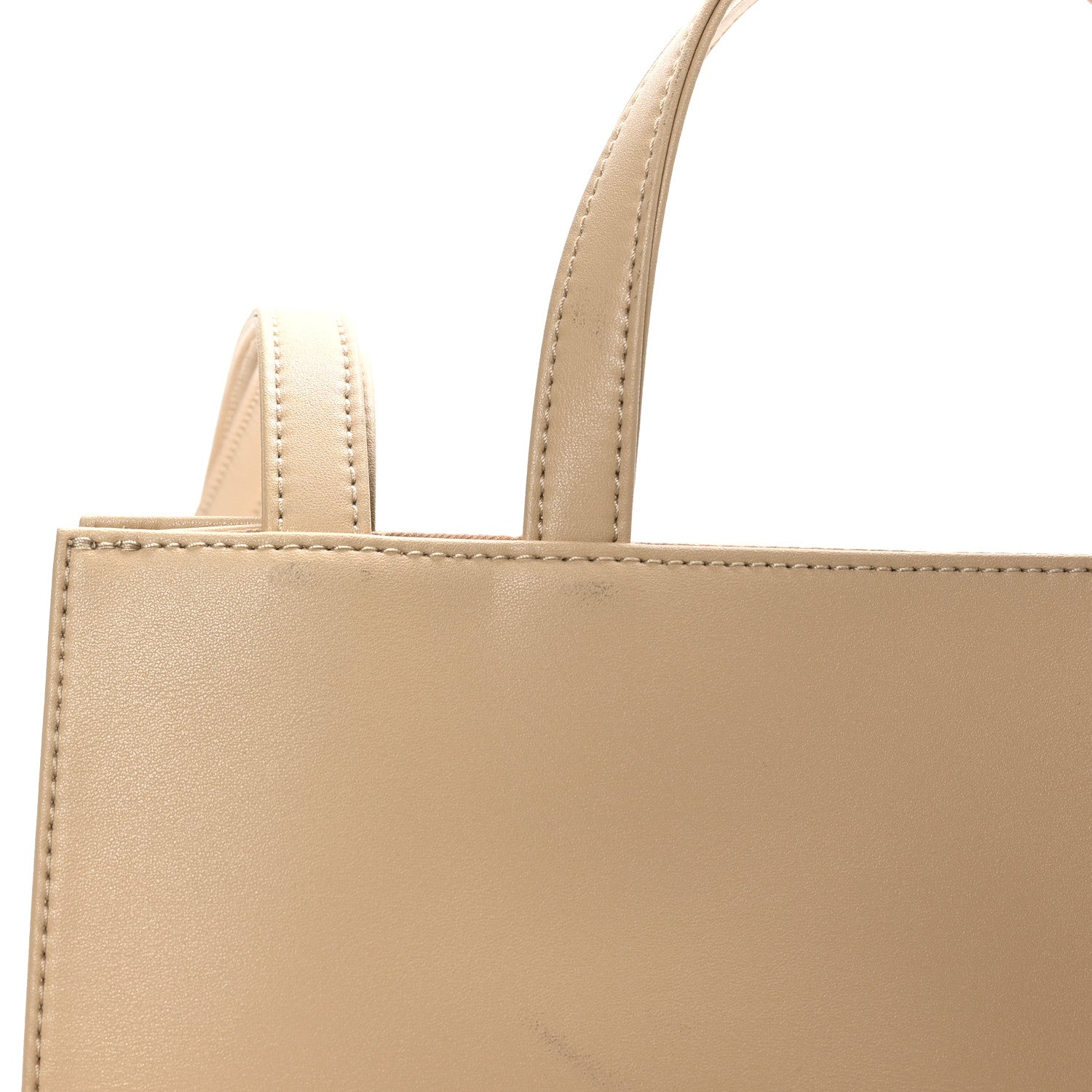 Telfar Vegan Leather Shmedium Shopping Bag Cream 10 of 10