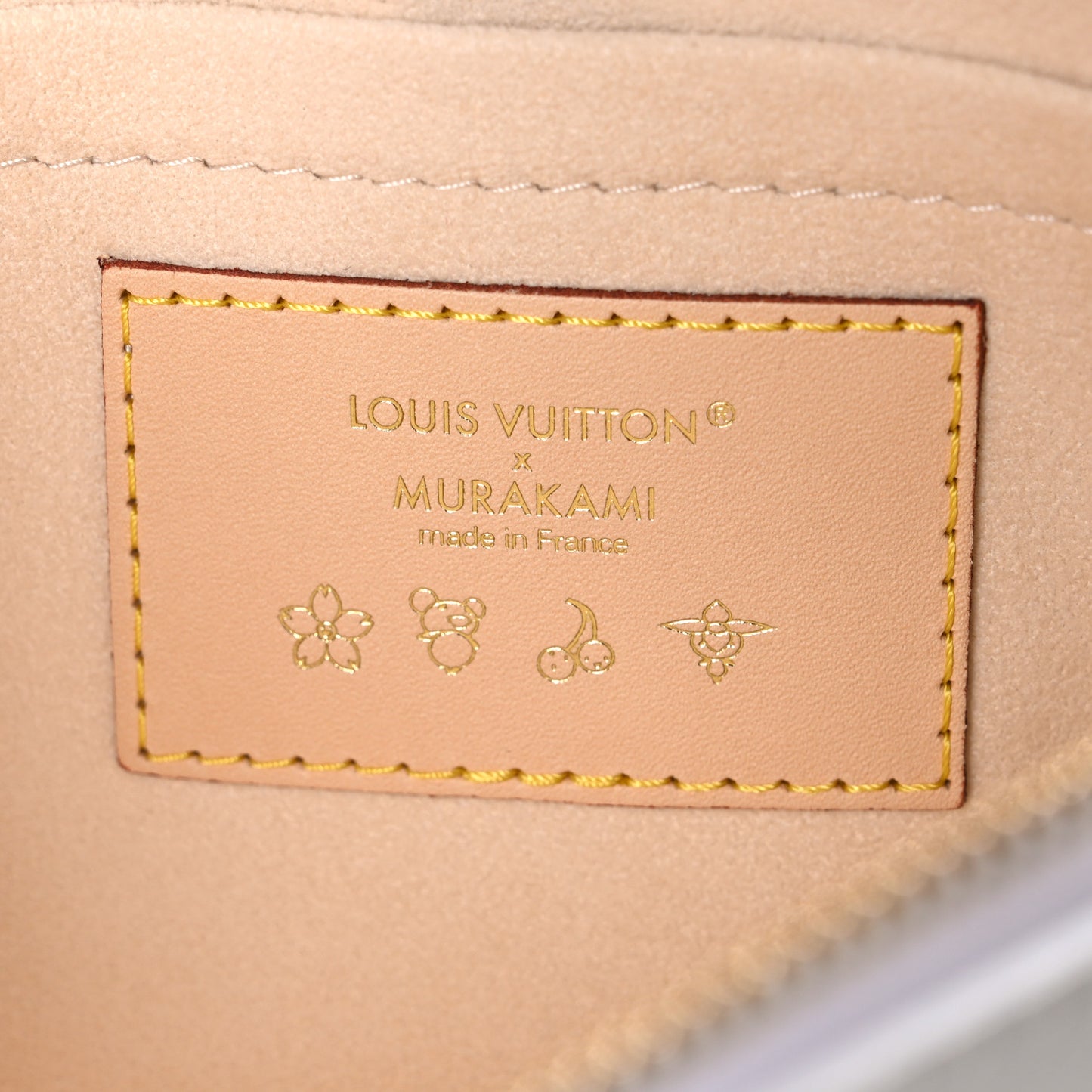 LV X TM Monogram Multicolor Neverfull MM Pochette White