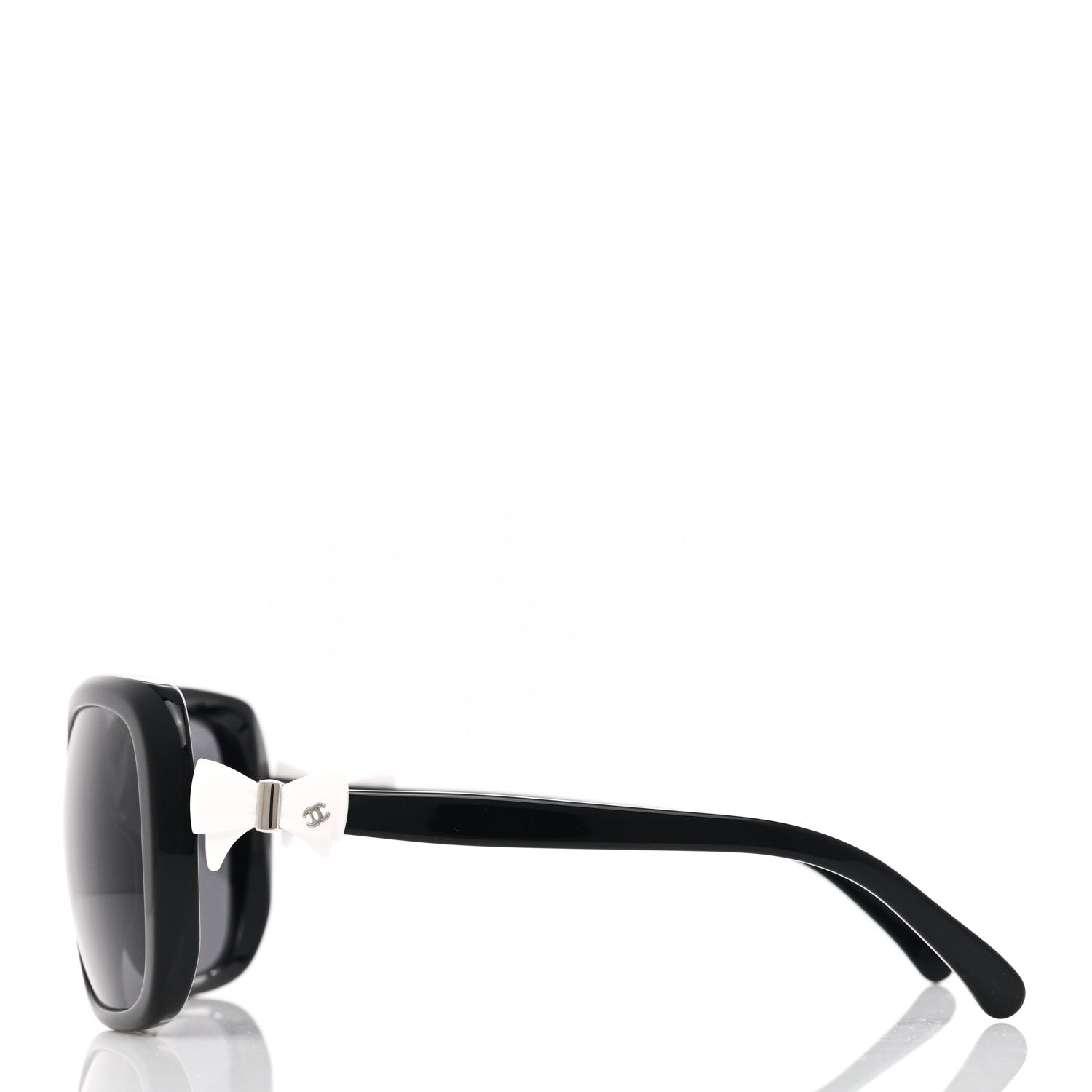 Chanel CC Bow Sunglasses 5171 Black White 3 of 7